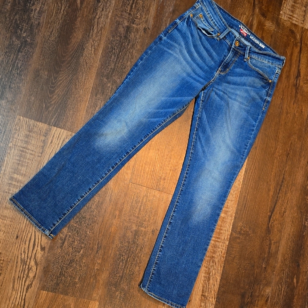 Levi's Denizen Blue Straight Jeans Classic Denim, sz 4